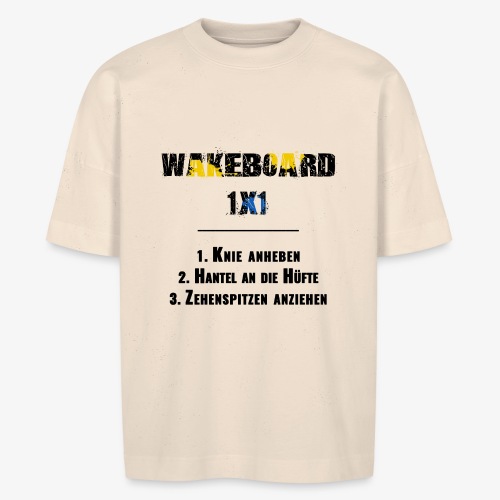 Wakeboard 1x1 (schwarz) - Stanley/Stella Unisex Oversize Bio-T-Shirt BLASTER