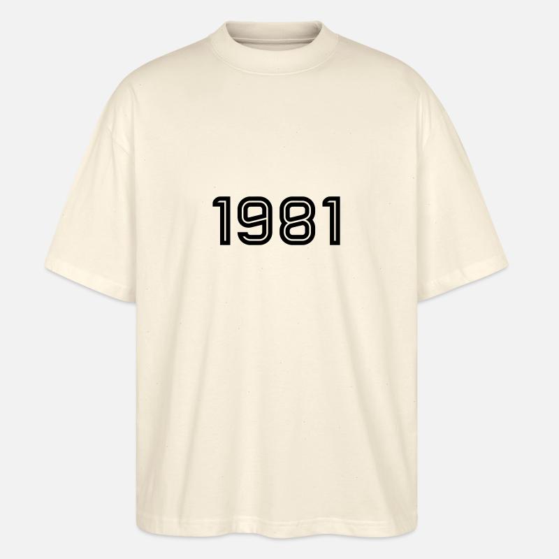 1981 Inline - T-shirt bio Blaster 2.0 coupe oversize Stanley/Stella Unisexe - écru doux