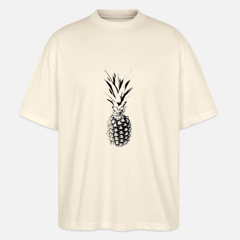 Ananas - Stanley/Stella Oversized Unisex Bio T-Shirt Blaster 2.0 - Natur
