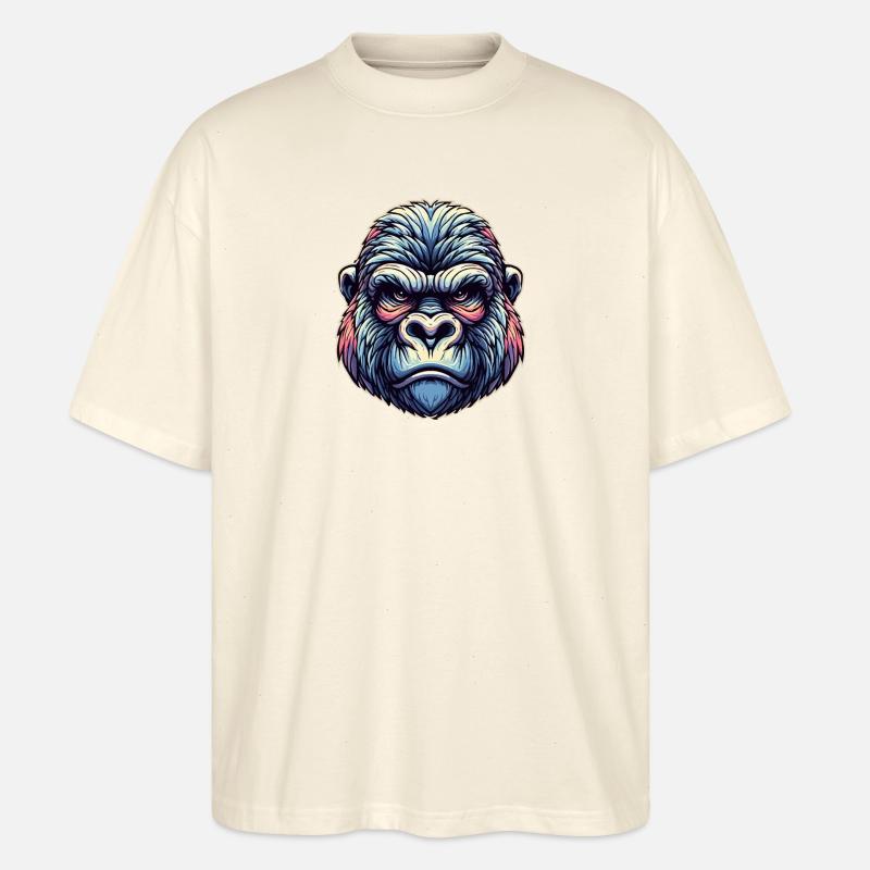 Gorillagesicht - Stanley/Stella Oversized Unisex Bio T-Shirt Blaster 2.0 - Natur
