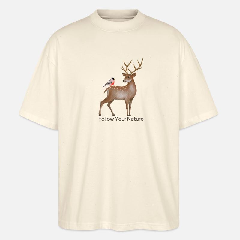 Hirsch - Stanley/Stella Oversized Unisex Bio T-Shirt Blaster 2.0 - Natur