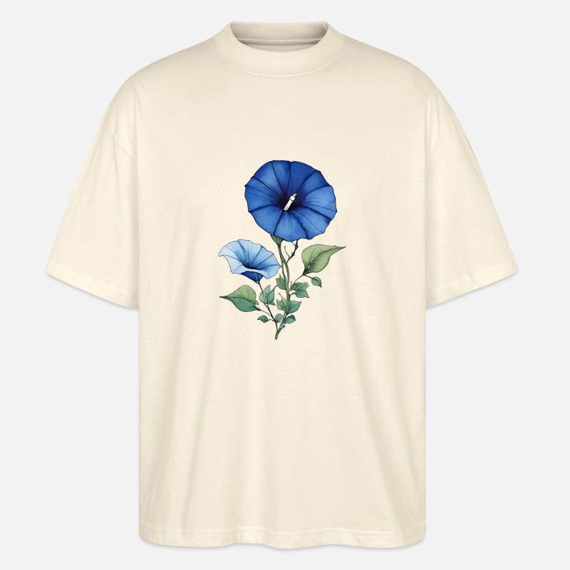 Morning Glory - Stanley/Stella Oversized Unisex Organic T-shirt Blaster 2.0 - soft Ecru