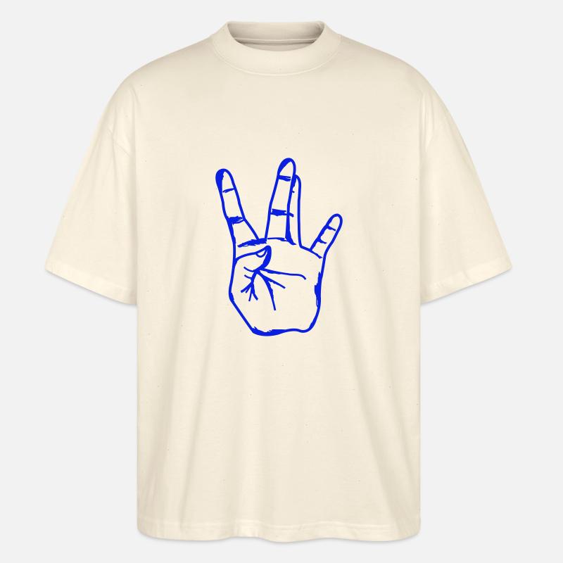 hand westside - Stanley/Stella Oversized Unisex Bio T-Shirt Blaster 2.0 - Natur