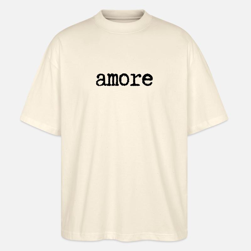 Amore - T-shirt bio Blaster 2.0 coupe oversize Stanley/Stella Unisexe - écru doux