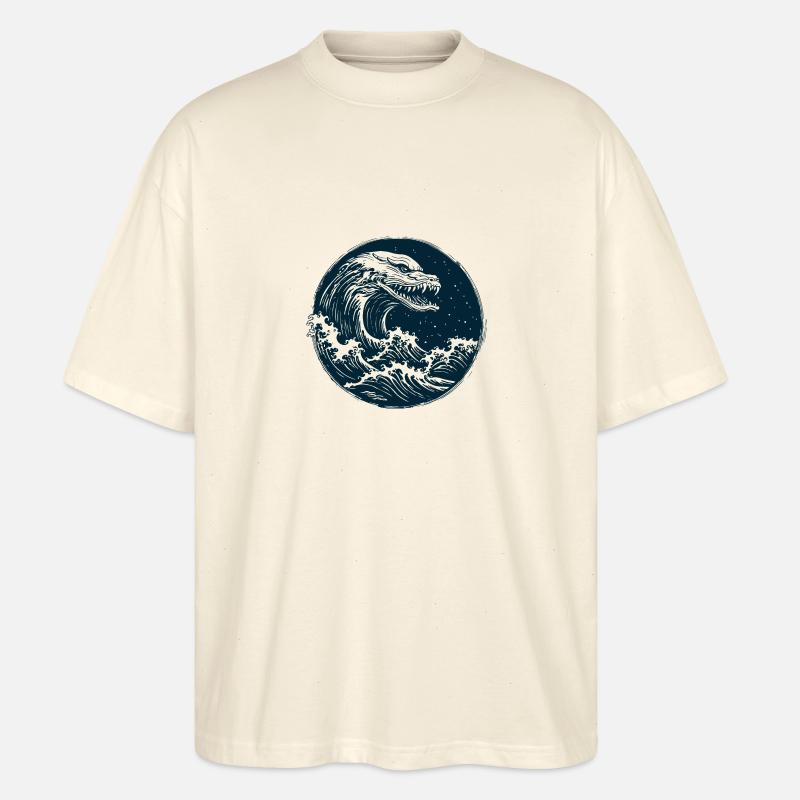 Serpent de mer des marées - T-shirt bio Blaster 2.0 coupe oversize Stanley/Stella Unisexe - écru doux