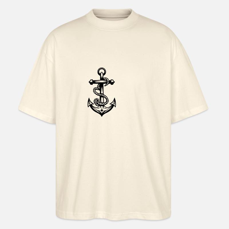 Anker Symbolik - Stanley/Stella Oversized Unisex Bio T-Shirt Blaster 2.0 - Natur