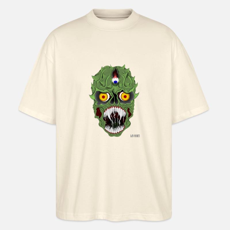 Zombie alien - Stanley/Stella Oversized Unisex Bio T-Shirt Blaster 2.0 - Natur