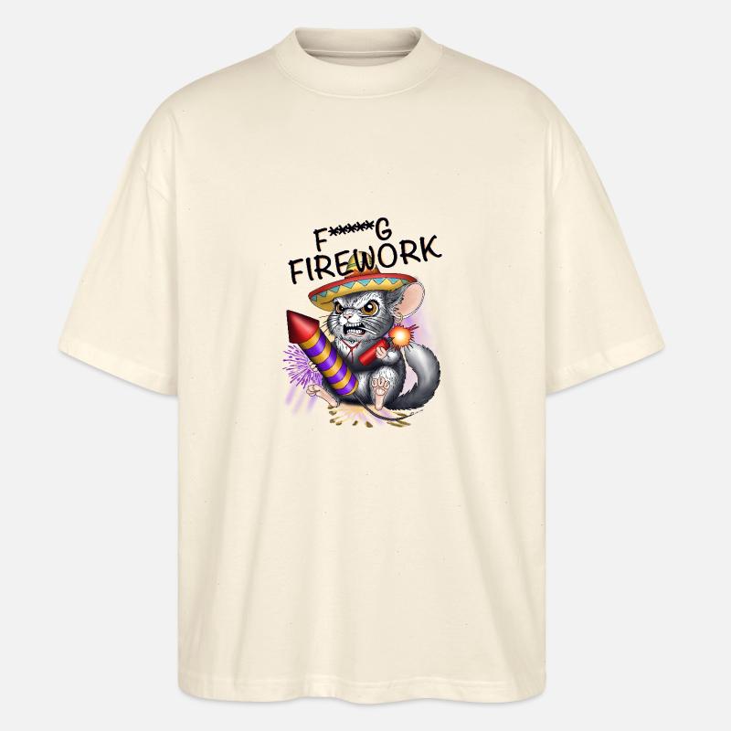 Fucking Firework - Stanley/Stella Oversized Unisex Bio T-Shirt Blaster 2.0 - Natur