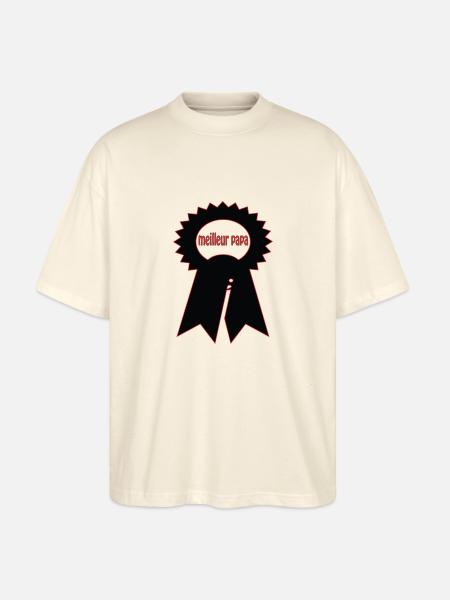 Bester Papa - Stanley/Stella Oversized Unisex Bio T-Shirt Blaster 2.0 - Natur