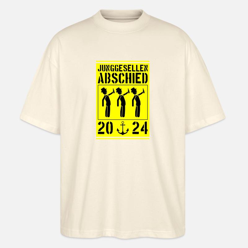 Junggesellenabschied 2024 - Stanley/Stella Oversized Unisex Bio T-Shirt Blaster 2.0 - Natur