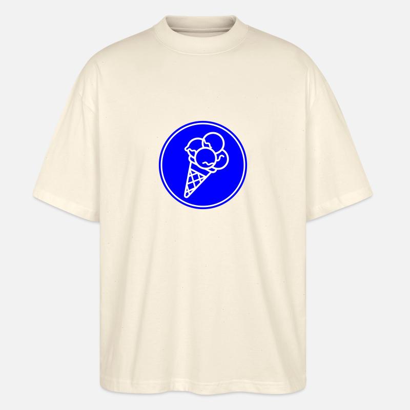 Eicreme Eis Sommer - Stanley/Stella Oversized Unisex Bio T-Shirt Blaster 2.0 - Natur