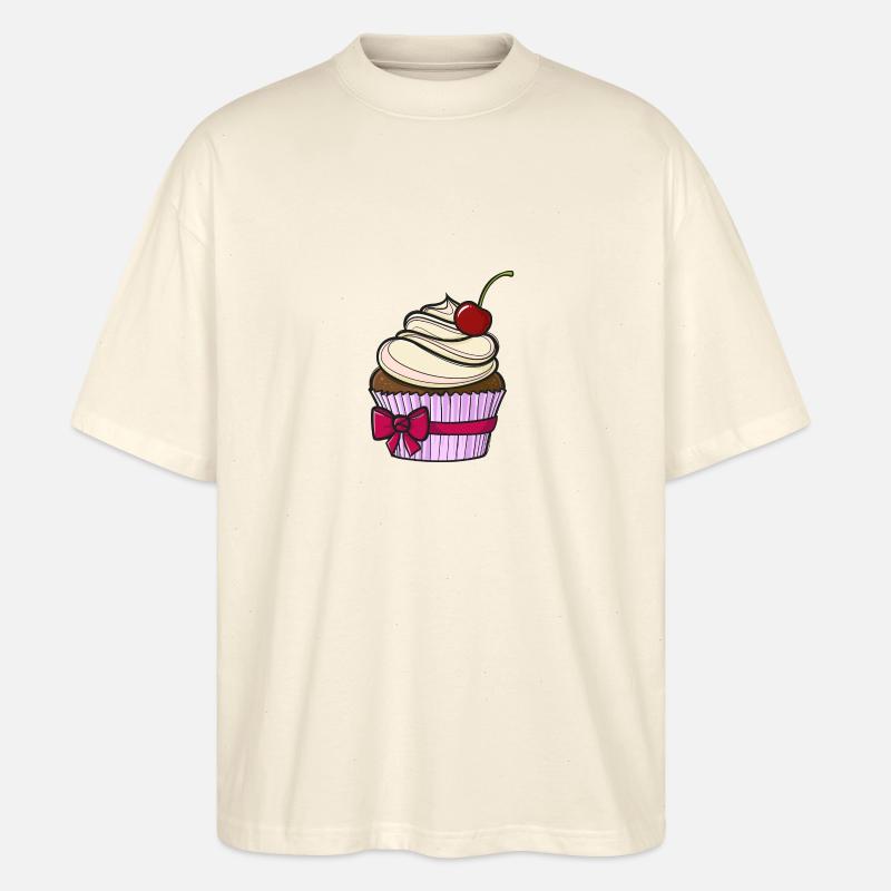 Sweet comic Cupcake - Stanley/Stella Oversized Unisex Bio T-Shirt Blaster 2.0 - Natur