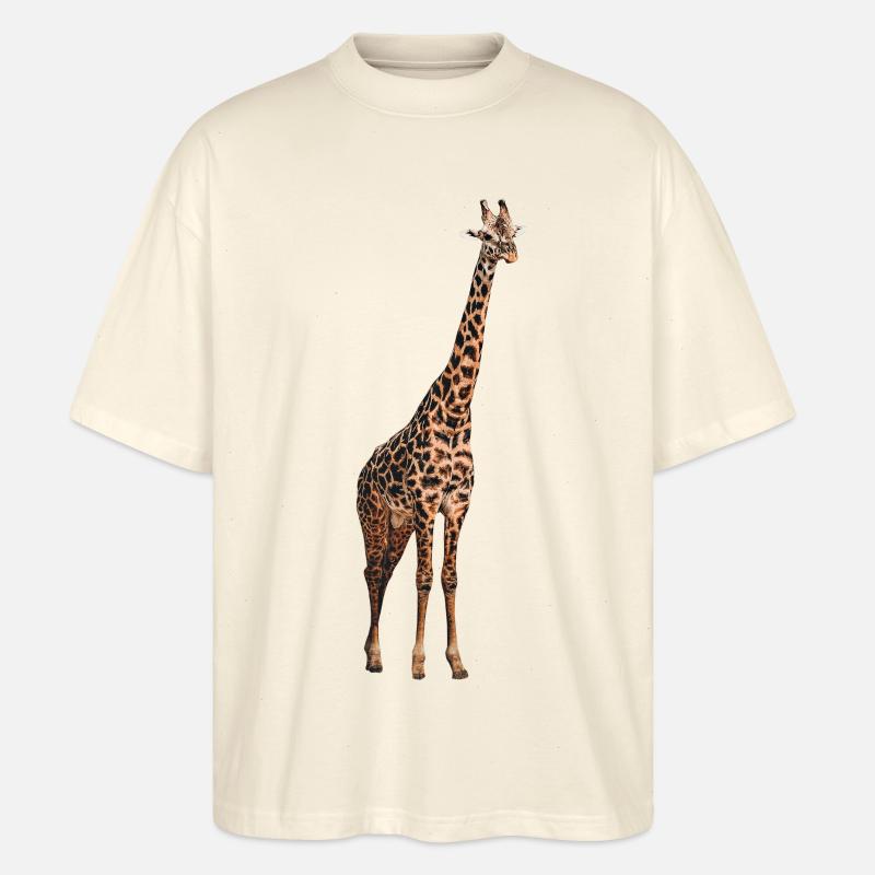 Giraffe Tier - Stanley/Stella Oversized Unisex Bio T-Shirt Blaster 2.0 - Natur