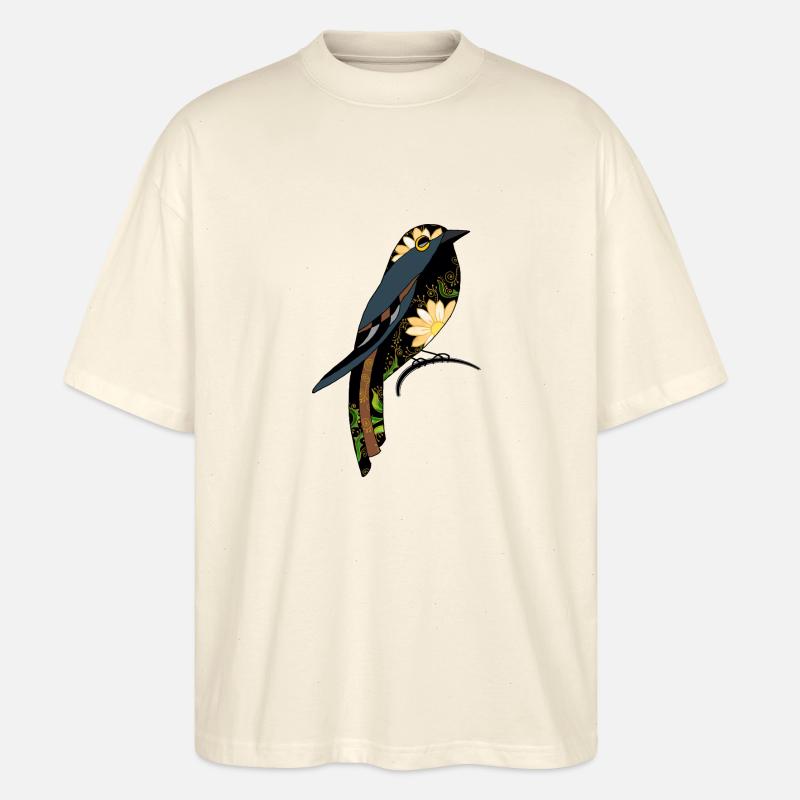 Bunter Vogel - Stanley/Stella Oversized Unisex Bio T-Shirt Blaster 2.0 - Natur