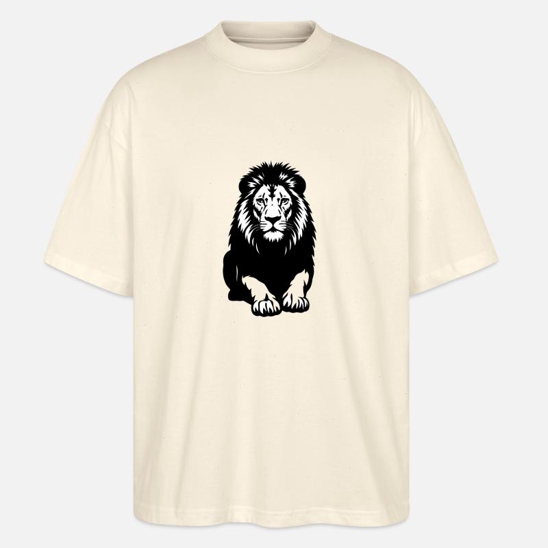 Lion - Stanley/Stella Oversized Unisex Organic T-shirt Blaster 2.0 - soft Ecru
