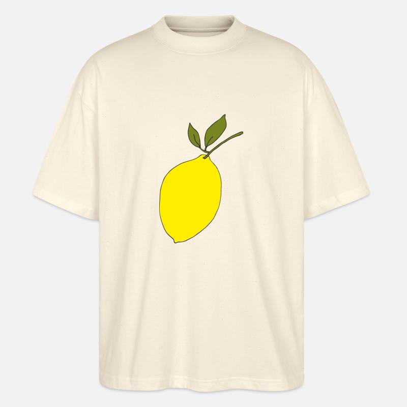 zitrone - Stanley/Stella Oversized Unisex Bio T-Shirt Blaster 2.0 - Natur