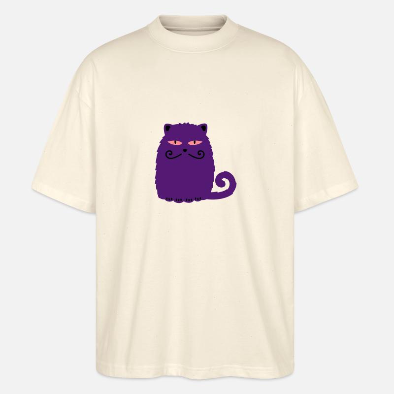 Chat persan - T-shirt bio Blaster 2.0 coupe oversize Stanley/Stella Unisexe - écru doux