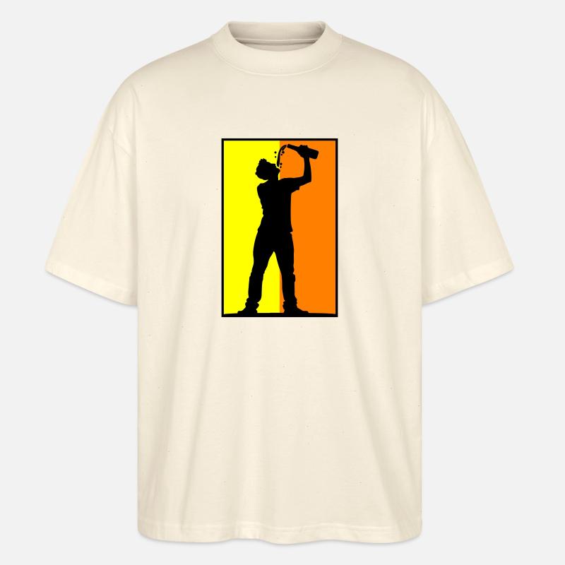 Trinker Bier - Stanley/Stella Oversized Unisex Bio T-Shirt Blaster 2.0 - Natur