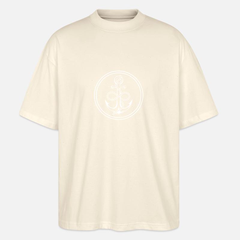 Anker Symbol - Stanley/Stella Oversized Unisex Bio T-Shirt Blaster 2.0 - Natur