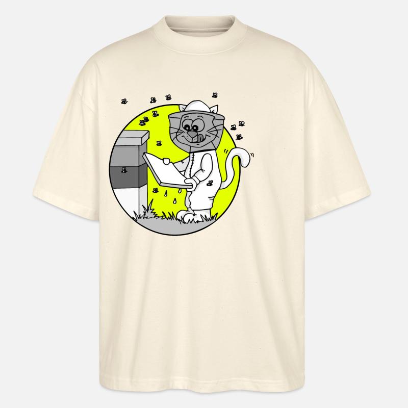 Beruf Imker Retro - Stanley/Stella Oversized Unisex Bio T-Shirt Blaster 2.0 - Natur