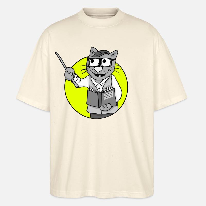 Beruf Lehrer Retro - Stanley/Stella Oversized Unisex Bio T-Shirt Blaster 2.0 - Natur