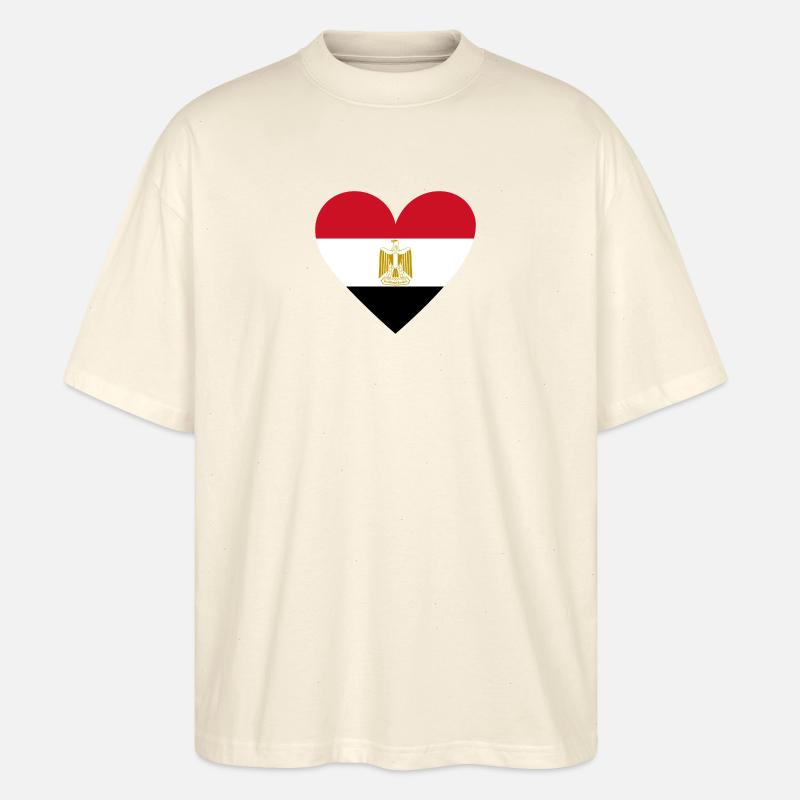 Egypt Heart - Stanley/Stella Oversized Unisex Organic T-shirt Blaster 2.0 - soft Ecru