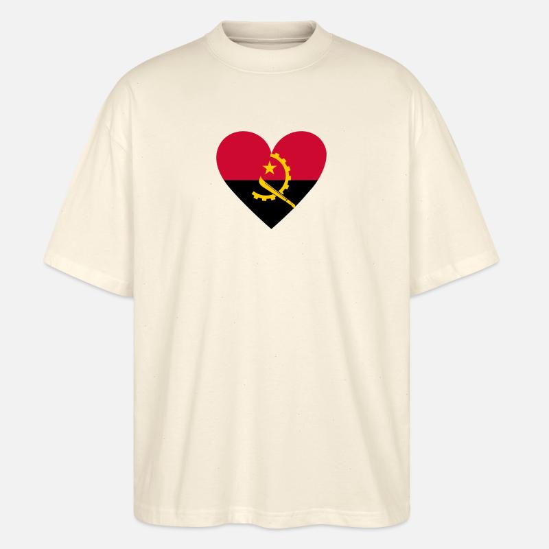 Angola Heart - Stanley/Stella Oversized Unisex Bio T-Shirt Blaster 2.0 - Natur