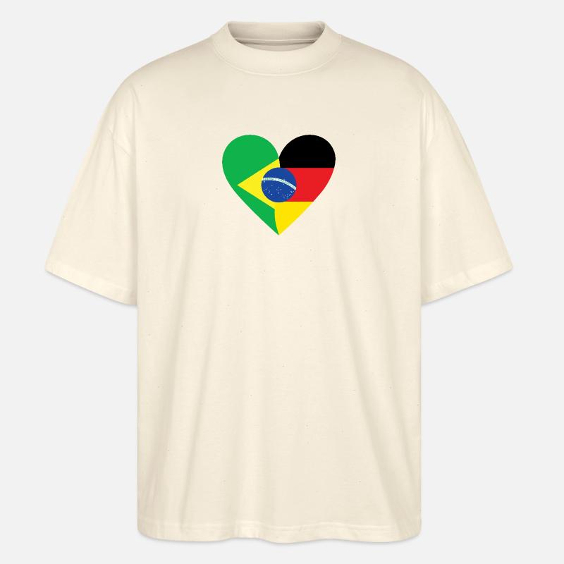 Bralemao Heart - Stanley/Stella Oversized Unisex Bio T-Shirt Blaster 2.0 - Natur