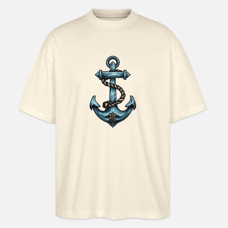 Anker Hafen - Stanley/Stella Oversized Unisex Bio T-Shirt Blaster 2.0 - Natur