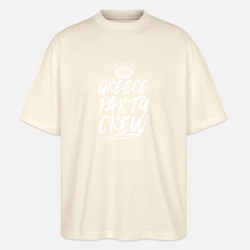 L’équipe du parti grec dit - T-shirt bio Blaster 2.0 coupe oversize Stanley/Stella Unisexe - écru doux