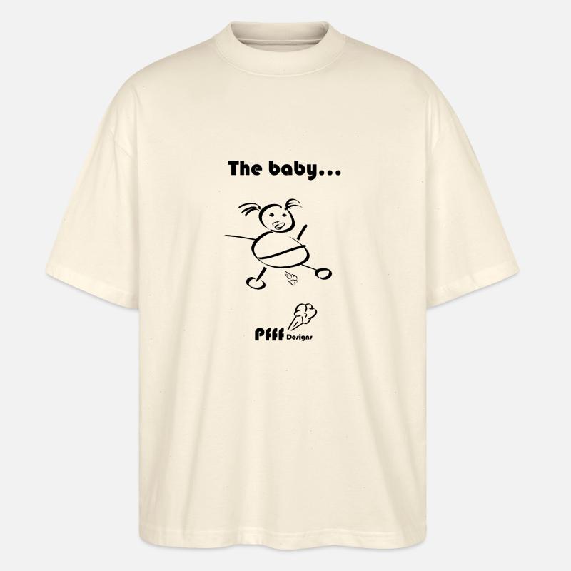 baby Pfff - Stanley/Stella Oversized Unisex Bio T-Shirt Blaster 2.0 - Natur