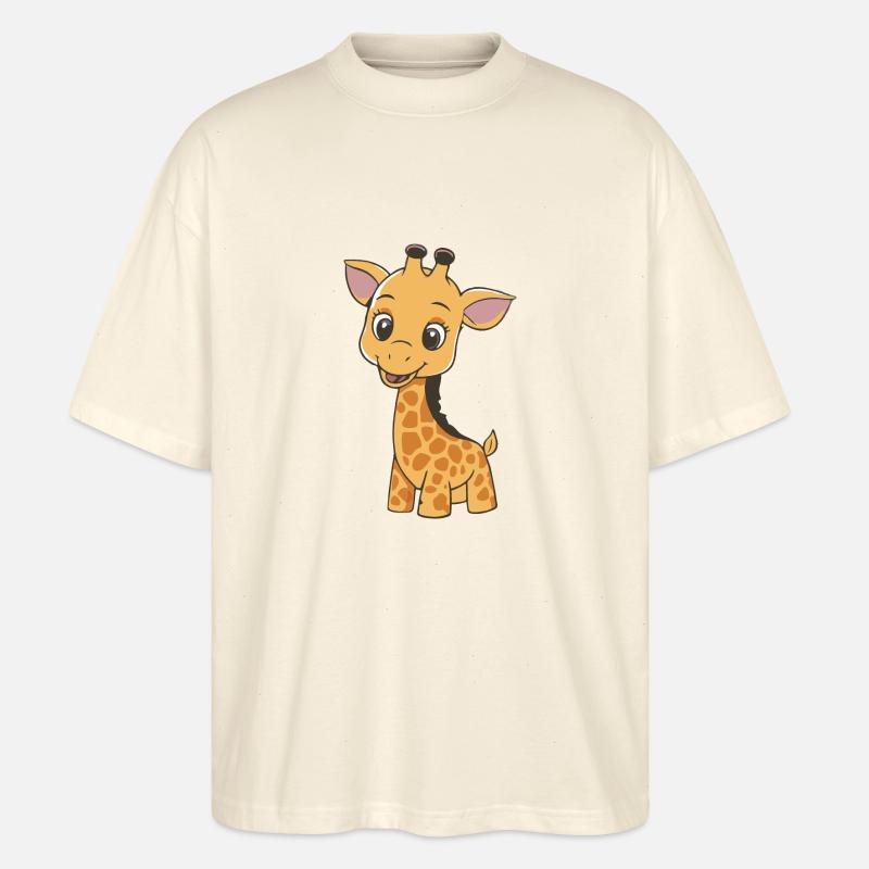 GIRAFFE - Stanley/Stella Oversized Unisex Bio T-Shirt Blaster 2.0 - Natur