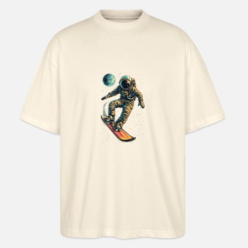 Zero Gravity Snowboarden - Stanley/Stella Oversized Unisex Bio T-Shirt Blaster 2.0 - Natur