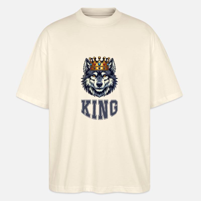 wolf king - Stanley/Stella Oversized Unisex Bio T-Shirt Blaster 2.0 - Natur