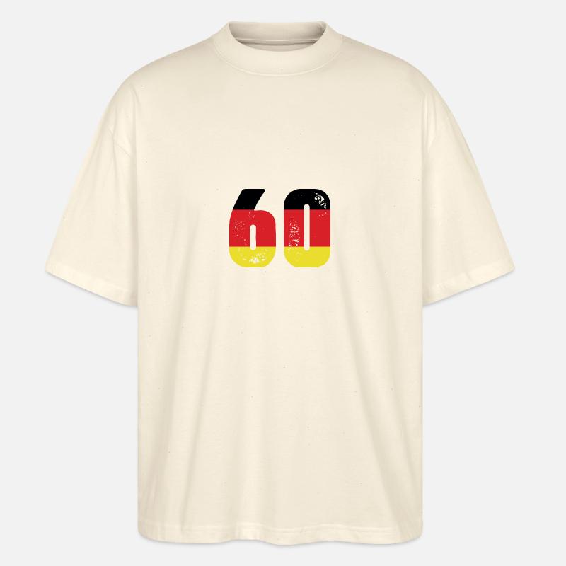 60 Numéro Jersey Allemagne - T-shirt bio Blaster 2.0 coupe oversize Stanley/Stella Unisexe - écru doux