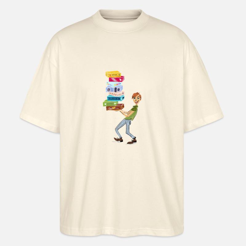 Board Game Fan - Stanley/Stella Oversized Unisex Organic T-shirt Blaster 2.0 - soft Ecru