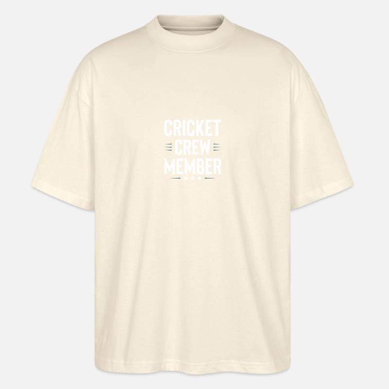 Équipe de cricket - T-shirt bio Blaster 2.0 coupe oversize Stanley/Stella Unisexe - écru doux
