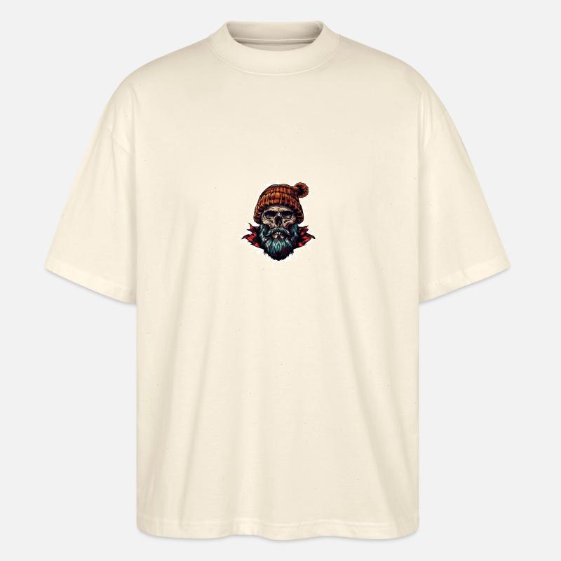 Crâne de bûcheron - T-shirt bio Blaster 2.0 coupe oversize Stanley/Stella Unisexe - écru doux