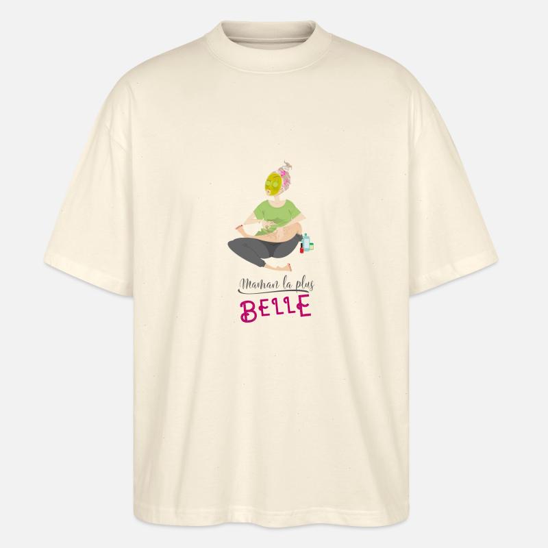 Die schönste Mutter - Stanley/Stella Oversized Unisex Bio T-Shirt Blaster 2.0 - Natur