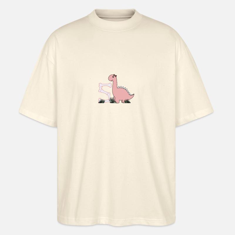 Buchstabe S - Stanley/Stella Oversized Unisex Bio T-Shirt Blaster 2.0 - Natur