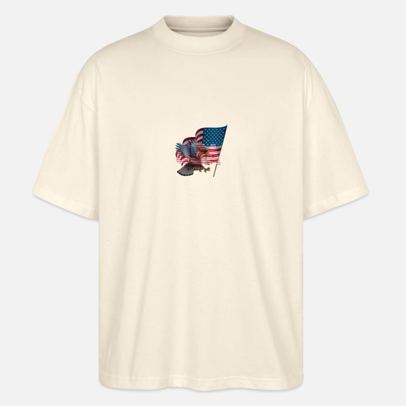 USSpolo - Stanley/Stella Oversized Unisex Bio T-Shirt Blaster 2.0 - Natur