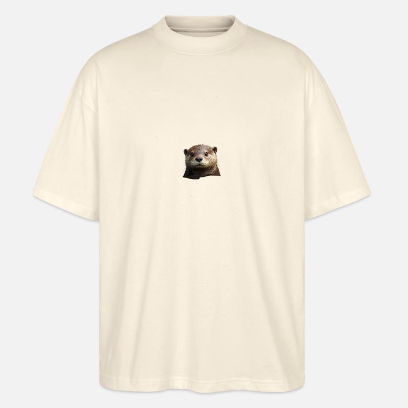 Süßer Otter - Stanley/Stella Oversized Unisex Bio T-Shirt Blaster 2.0 - Natur