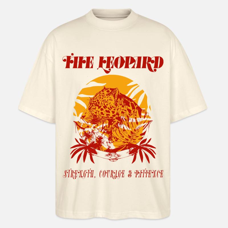 DER LEOPARD - Stanley/Stella Oversized Unisex Bio T-Shirt Blaster 2.0 - Natur