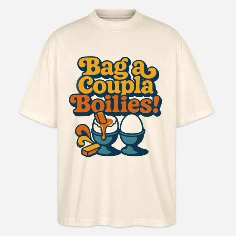 Schnapp dir ein paar Boilies! - Stanley/Stella Oversized Unisex Bio T-Shirt Blaster 2.0 - Natur