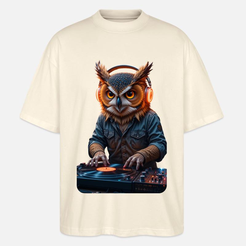 DJ Eule - Stanley/Stella Oversized Unisex Bio T-Shirt Blaster 2.0 - Natur