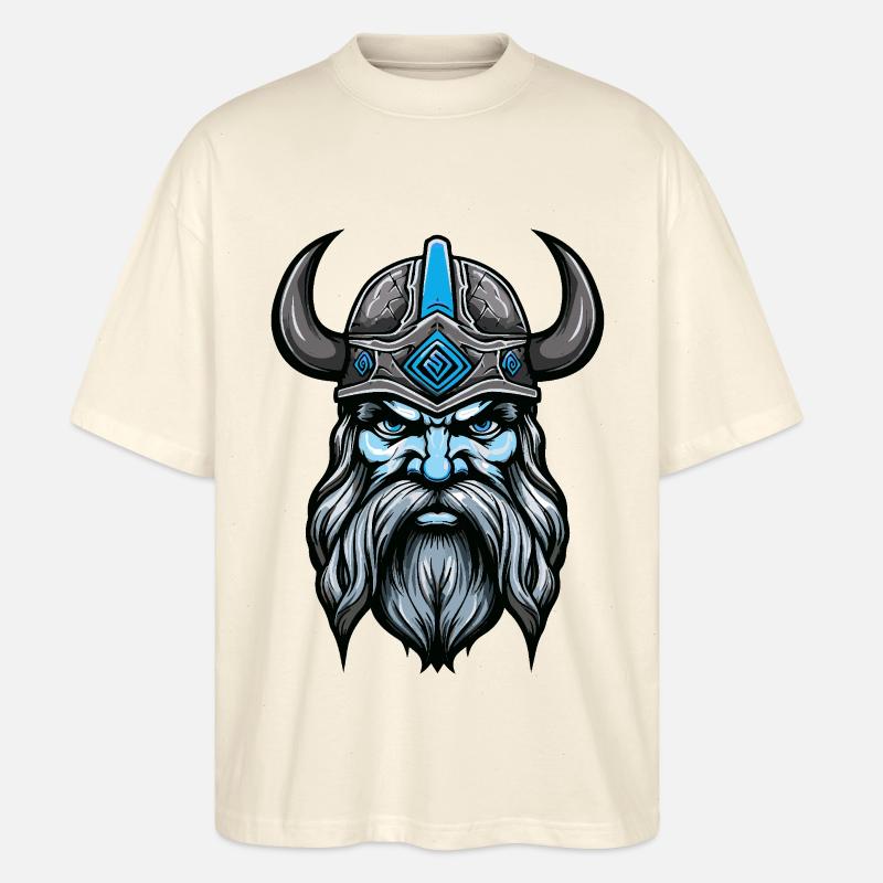 Wikinger Kopf Valhalla Odin - Stanley/Stella Oversized Unisex Bio T-Shirt Blaster 2.0 - Natur