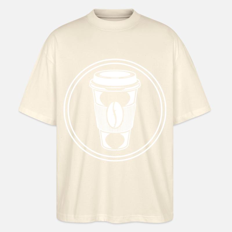 Icône du café - T-shirt bio Blaster 2.0 coupe oversize Stanley/Stella Unisexe - écru doux