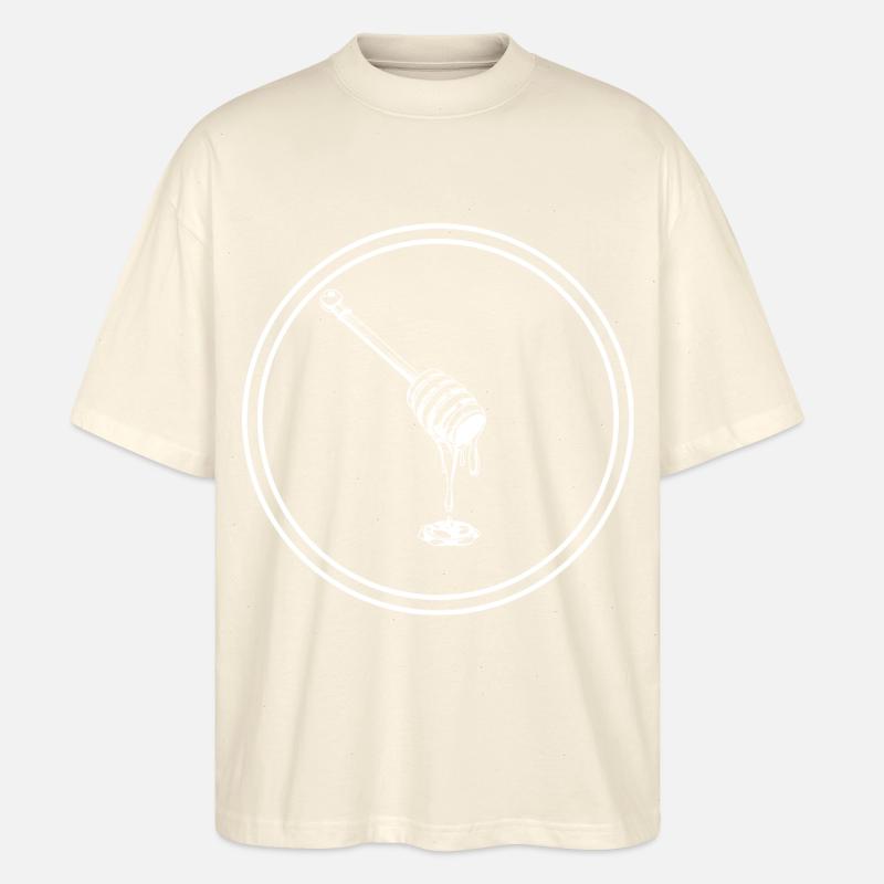 Stick chisel icon beekeeper - Stanley/Stella Oversized Unisex Organic T-shirt Blaster 2.0 - soft Ecru