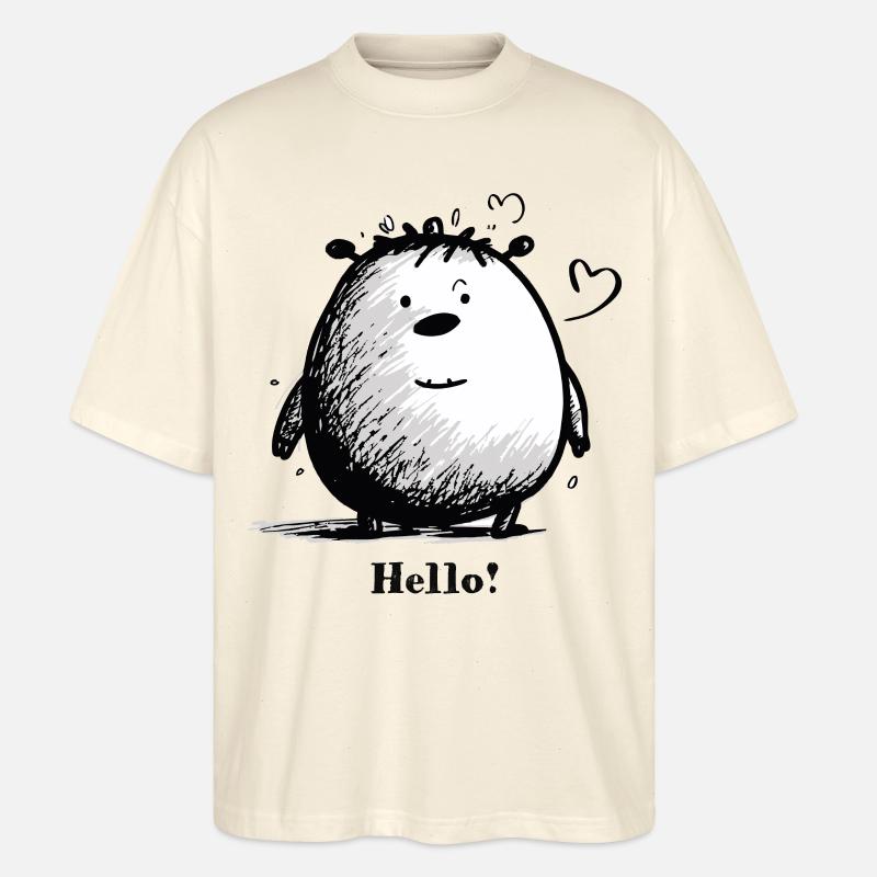 Cuddly Cuddly Cuddly Monster - T-shirt bio Blaster 2.0 coupe oversize Stanley/Stella Unisexe - écru doux