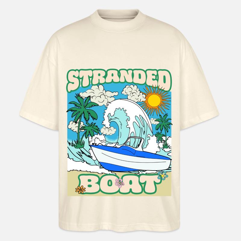 Stranded Boat - Stanley/Stella Oversized Unisex Bio T-Shirt Blaster 2.0 - Natur